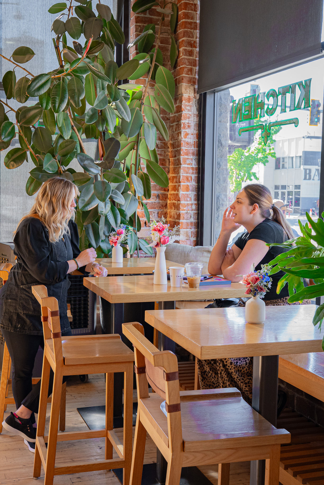 A warm cup of hand-roasted coffee and a fresh pastry from Belove'd Bakery served at The Jesse Coffee in downtown Reno